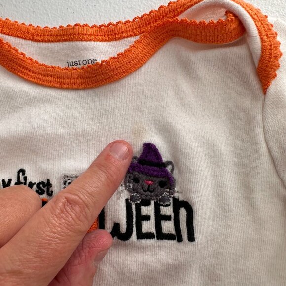 Baby Girls Halloween Outfit Bundle 12M Just One You Carters The Childrens Place - Picture 12 of 12